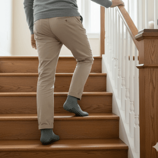 Men's Crew Grip Socks 1-Pair, Heather Green