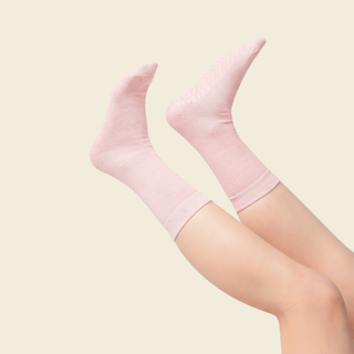 Women's Crew Grip Socks 1-Pair, Heather Pink