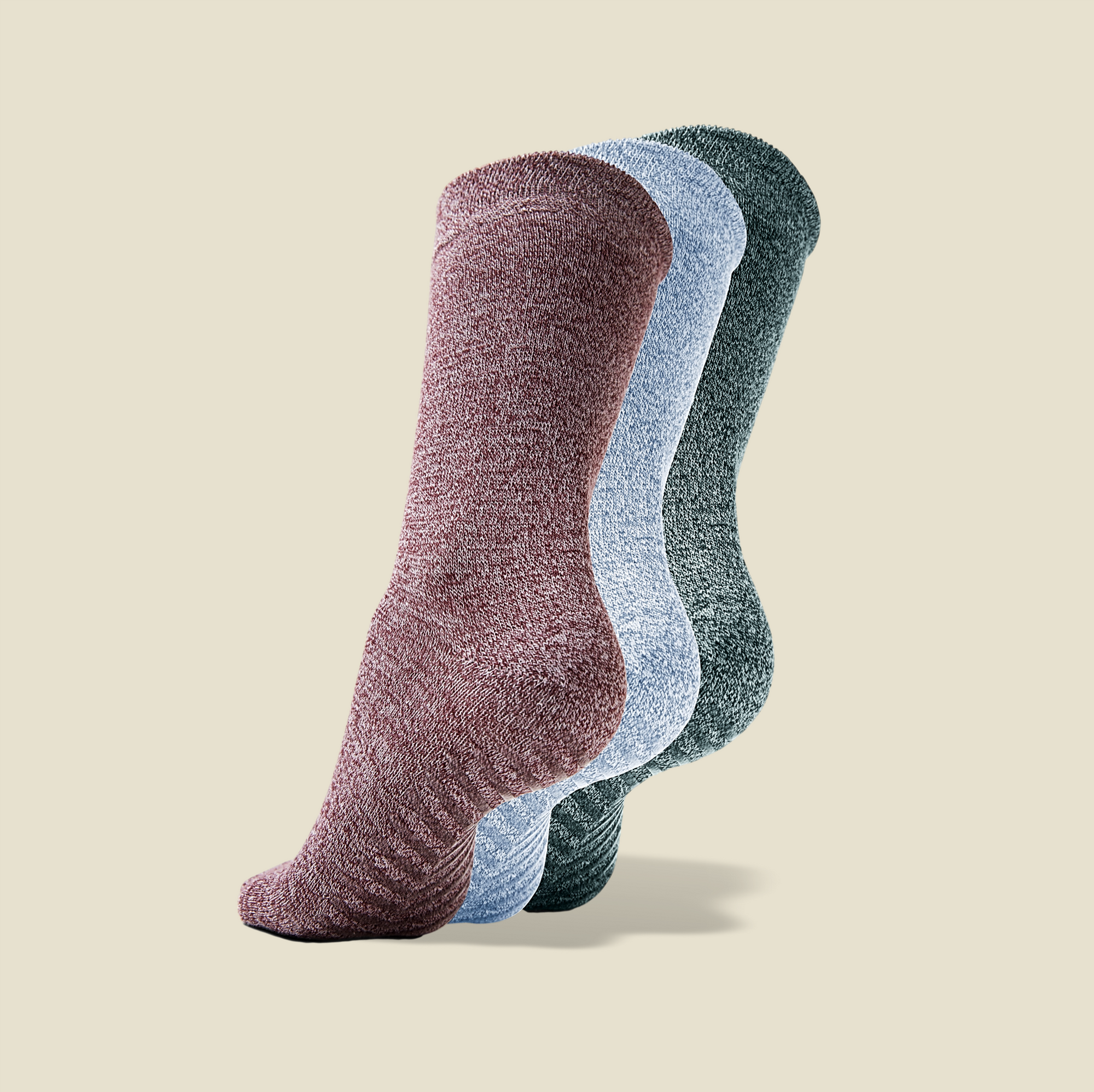 Fuzzy Socks with Grips for Men x4 Pairs - Gripjoy Socks