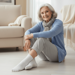 Women's Crew Grip Socks 1-Pair, White