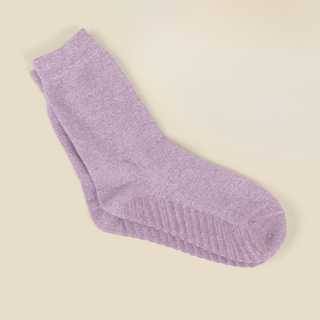 Women's Crew Grip Socks 1-Pair, Heather Purple