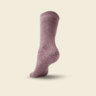 Men's Crew Grip Socks 1-Pair, Heather Maroon