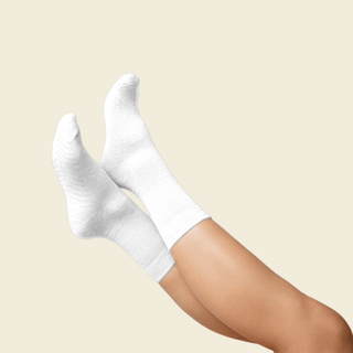 Women's Crew Grip Socks 1-Pair, White