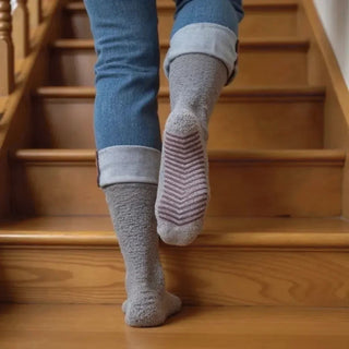 Men's Fuzzy Grip Socks 4-Pack