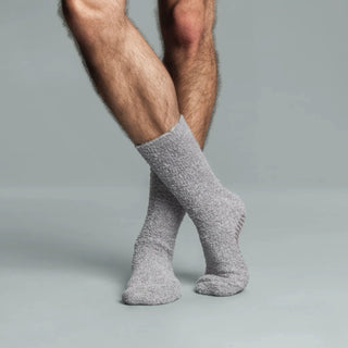 Men's Fuzzy Grip Socks 4-Pack