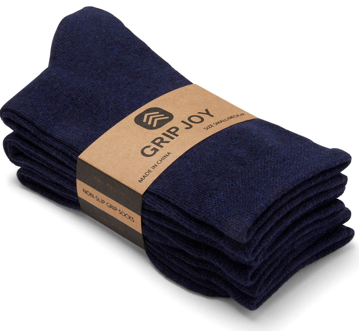 Gripjoy Women&#39;s Crew Grip Socks Navy 3-Pack - Gripjoy Socks