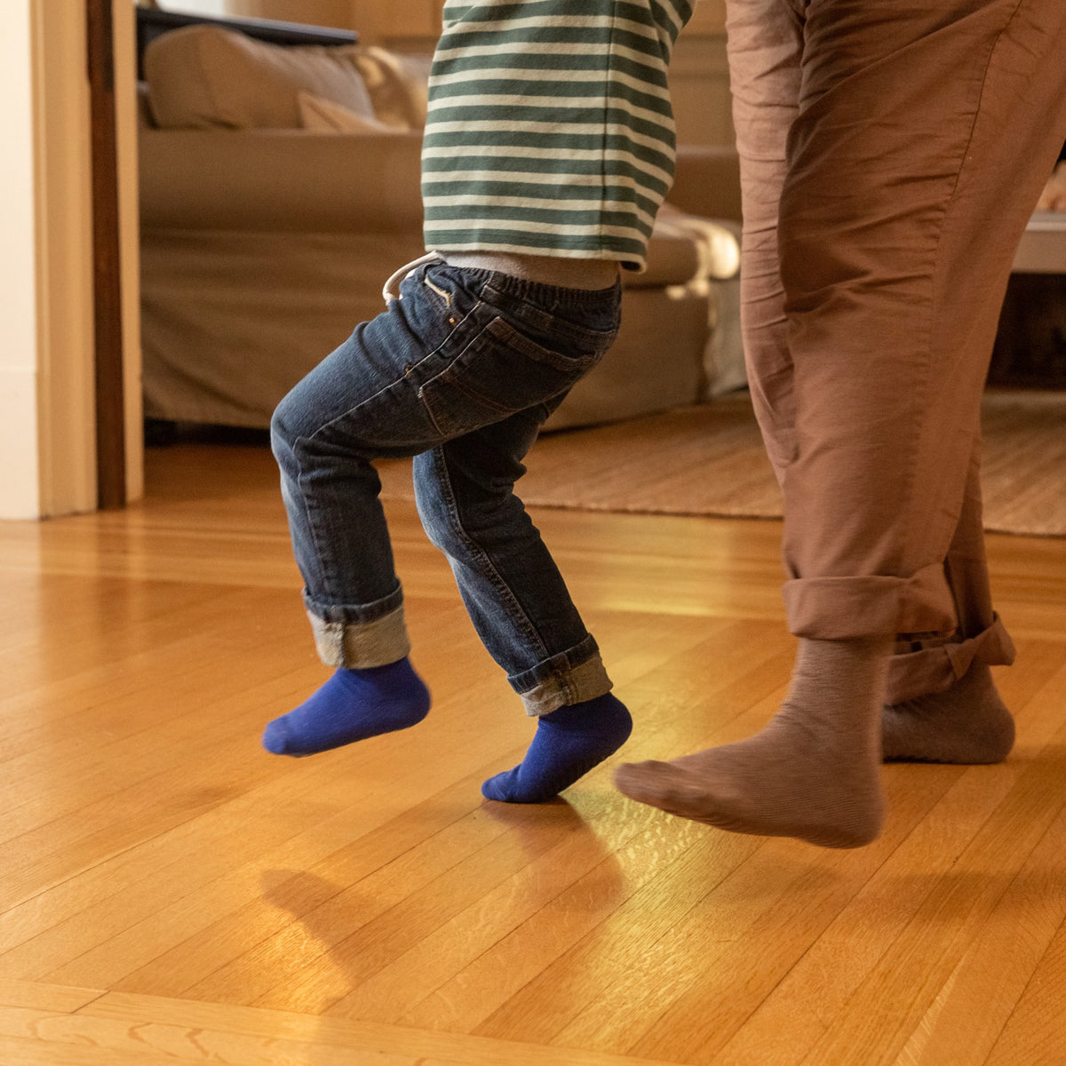 Black Grip Socks for Toddlers &amp; Kids - 4 pairs - Gripjoy Socks