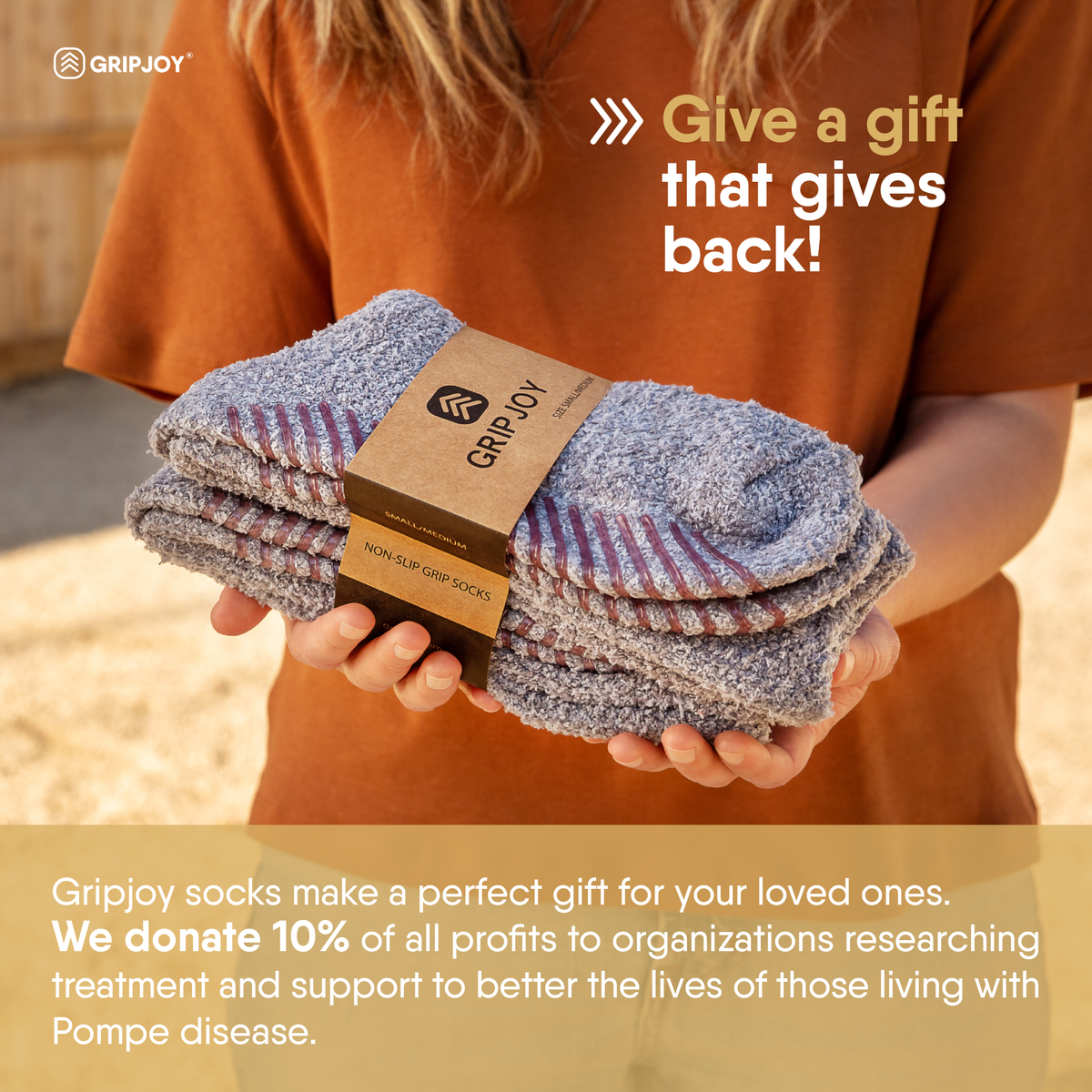 Fuzzy Socks with Grips for Women x4 Pairs - Gripjoy Socks