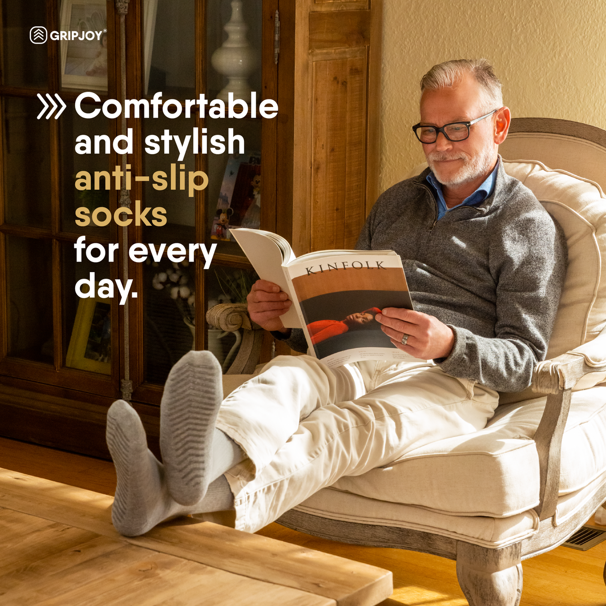 Men&#39;s Crew Grip Neutrals Bundle - Gripjoy Socks