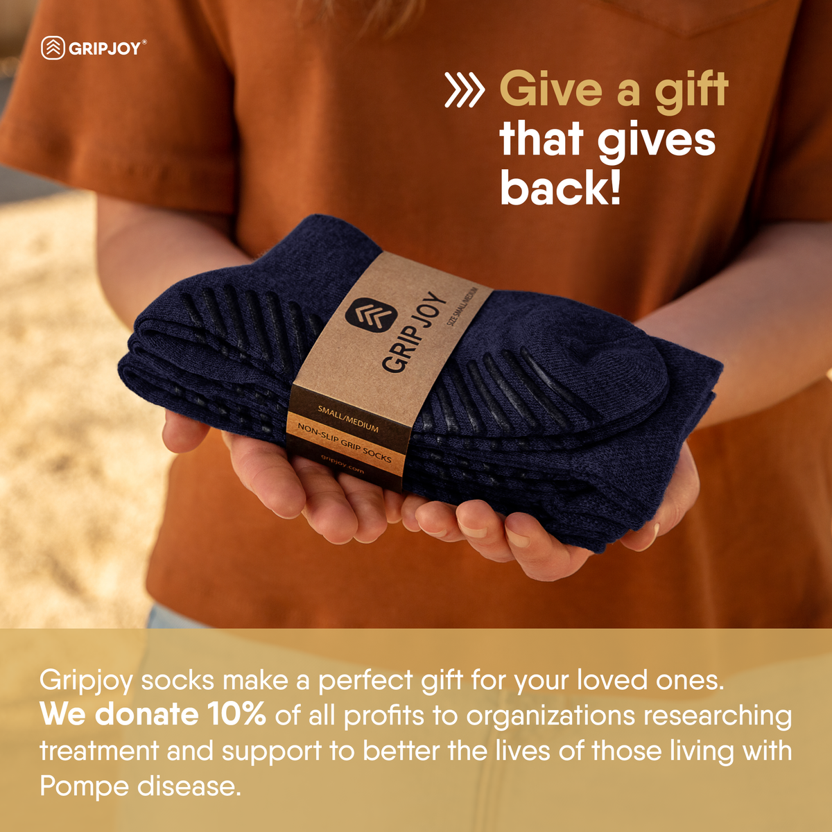 Women&#39;s Navy Original Crew Non-Slip Socks - 3 Pairs - Gripjoy Socks